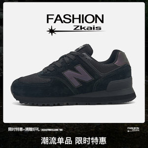 ZKAIS运动鞋男款574官网官方正品男鞋子黑色休闲情侣跑步鞋女鞋