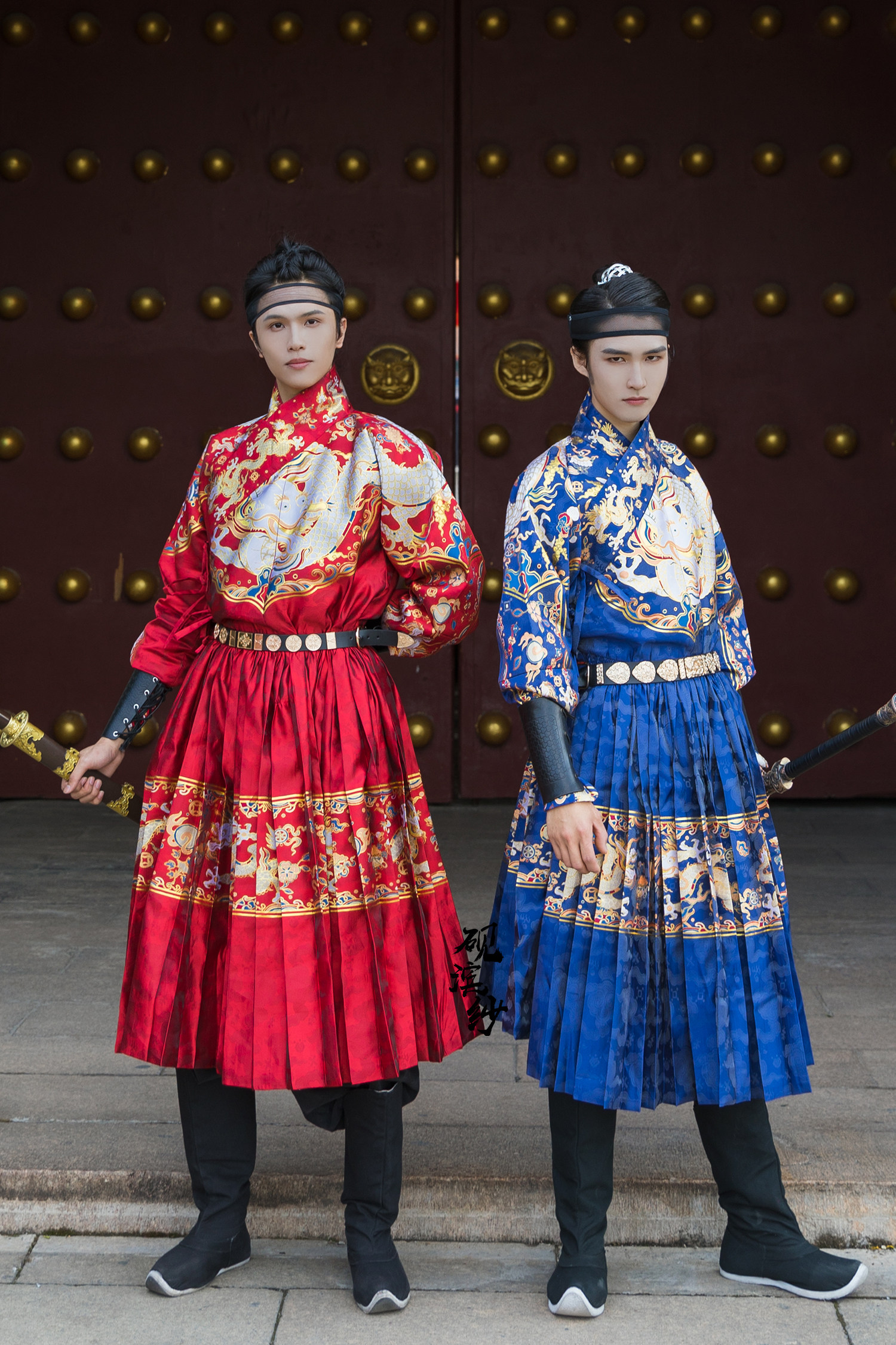 【砚滨纱】汉服明制四爪蟒袍贴里非飞鱼服可配罩甲男女妆花蟒现货