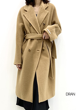 DRAN-100123 苏力毛冬季中长款秋冬双面设计师羊毛女士时尚大衣
