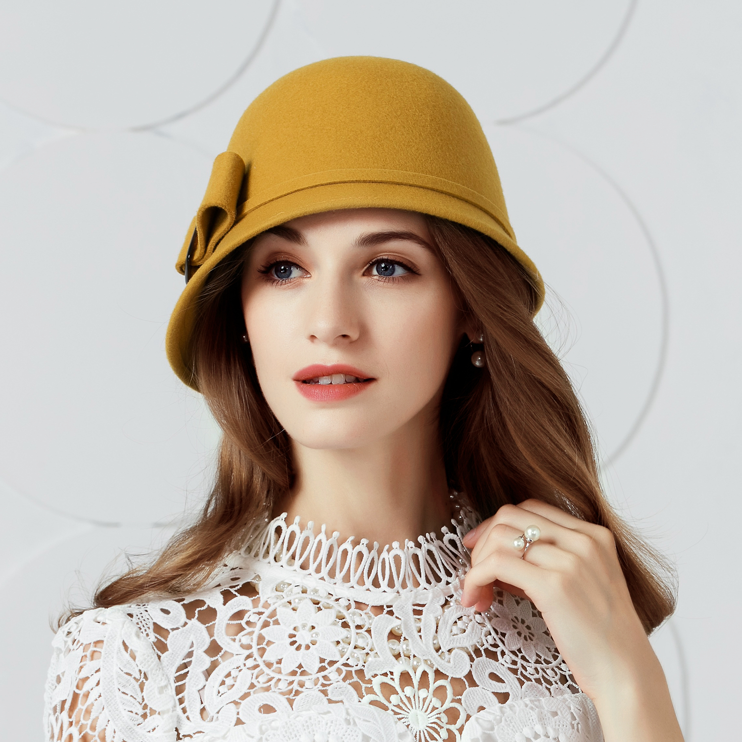 圆脸适合休闲风百搭冬季羊毛帽