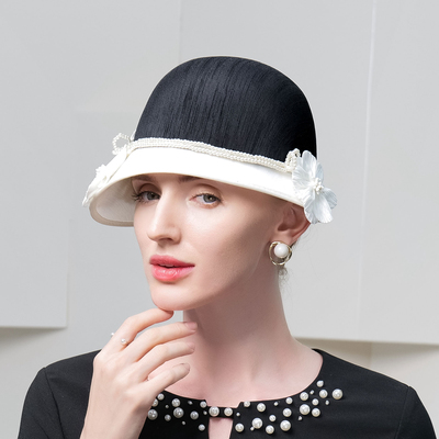 EE 原创设计 秋冬新款时尚百搭优雅礼帽 英伦复古帽子女