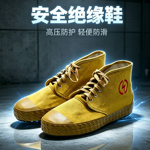 正品10kV绝缘鞋高帮透气电工鞋