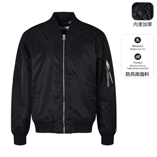 拉链纯色薄棉夹克外套男装 Calvin Klein凯文克莱CK棉服男秋冬新款