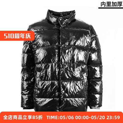 calvinklein凯文克莱ck亮面棉服