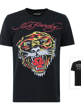 埃德·哈迪/ED HARDY【断码清仓】男款夏休闲虎头短袖T恤半袖打底