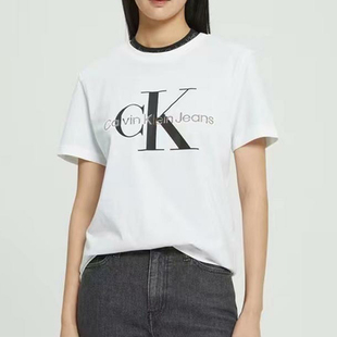 圆领短袖 字母LOGOT恤时尚 现货 KLEIN卡尔文克莱恩CK男士 CALVIN