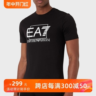 字母圆领时尚 现货 短袖 ARMANI 阿玛尼男士 EMPORIO T恤休闲半袖 EA7