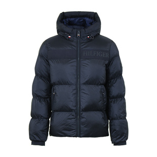 TOMMY HILFIGER汤米希尔费格男士连帽拉链棉服秋冬新款拉链上衣