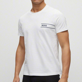 潮流短袖 HUGO 现货 新款 夏季 BOSS雨果博斯男字母标圆领短袖 T恤时尚