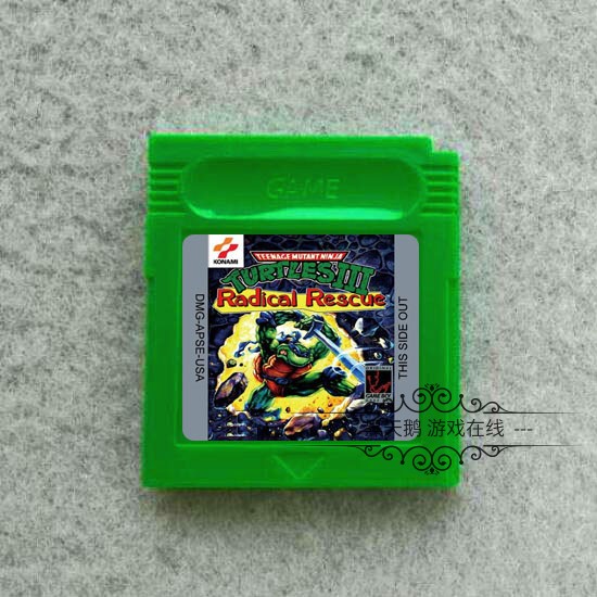 GB游戏卡带 GBC GBA SP适用 忍者神龟3 Radical Rescue 英文版 电玩/配件/游戏/攻略 其他配件 原图主图