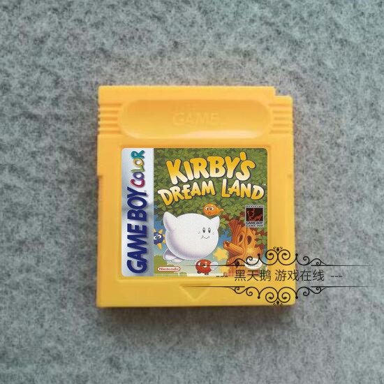 GBC游戏卡带  星之卡比1  Kirby's Dream Land Color 英文彩色版