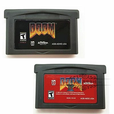 GBA游戏卡带 SP游戏卡带 DOOM II 毁灭战士2 英文/欧版 芯片记忆