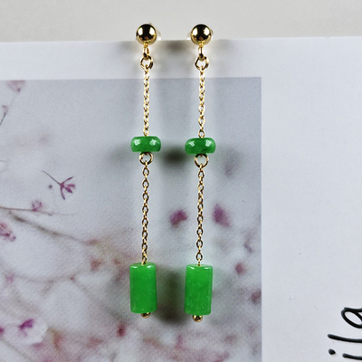 LUCKYCAT干青翡翠耳环