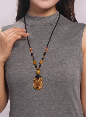 原创设计吊坠女士长毛衣链挂件