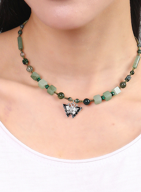 逸水红颜东陵玉女项链锁骨链