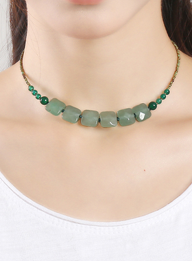 逸水红颜东陵玉女挡疤项链锁骨链