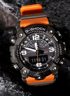 卡西欧男士手表3代小泥王碳纤维运动蓝牙高级感GG-B100-1A/1A9/3