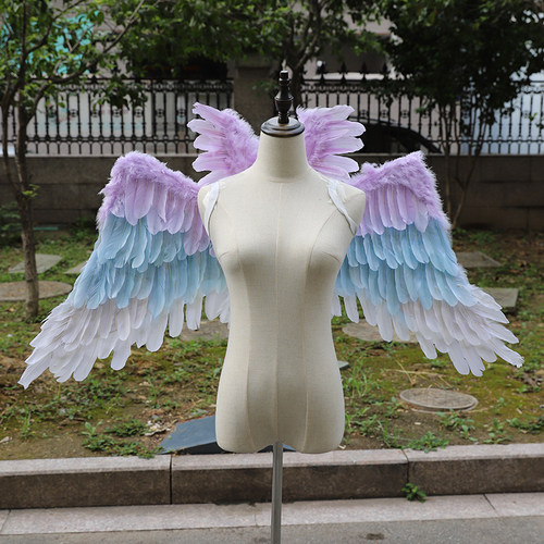 拍照彩色南小鸟cos天使羽毛翅膀