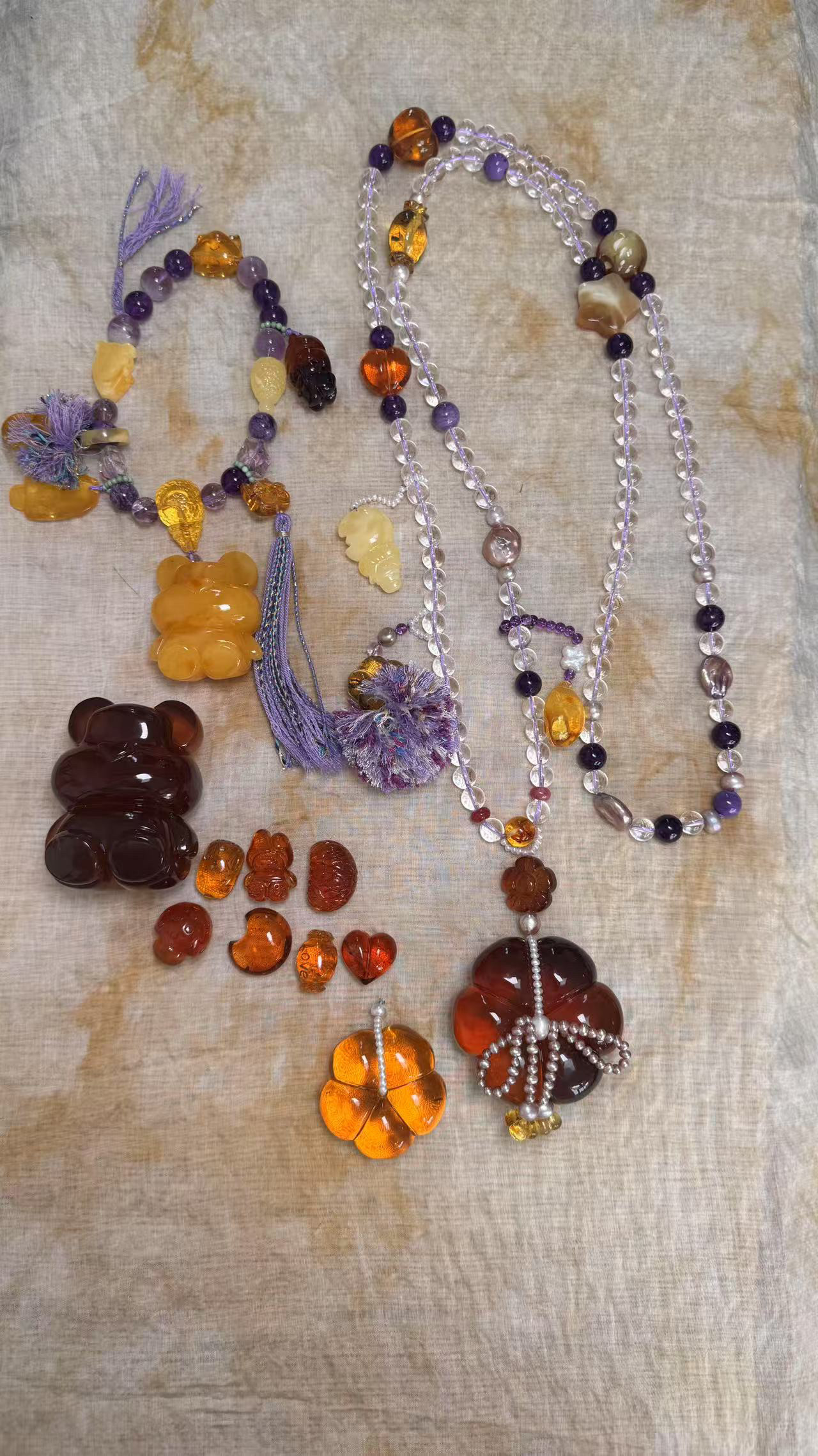 天然琥珀蜜蜡随型吊坠