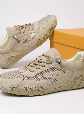 LDECK跨境亚马逊爆款大码男女鞋户外休闲鞋夏季透气网面鞋运动鞋