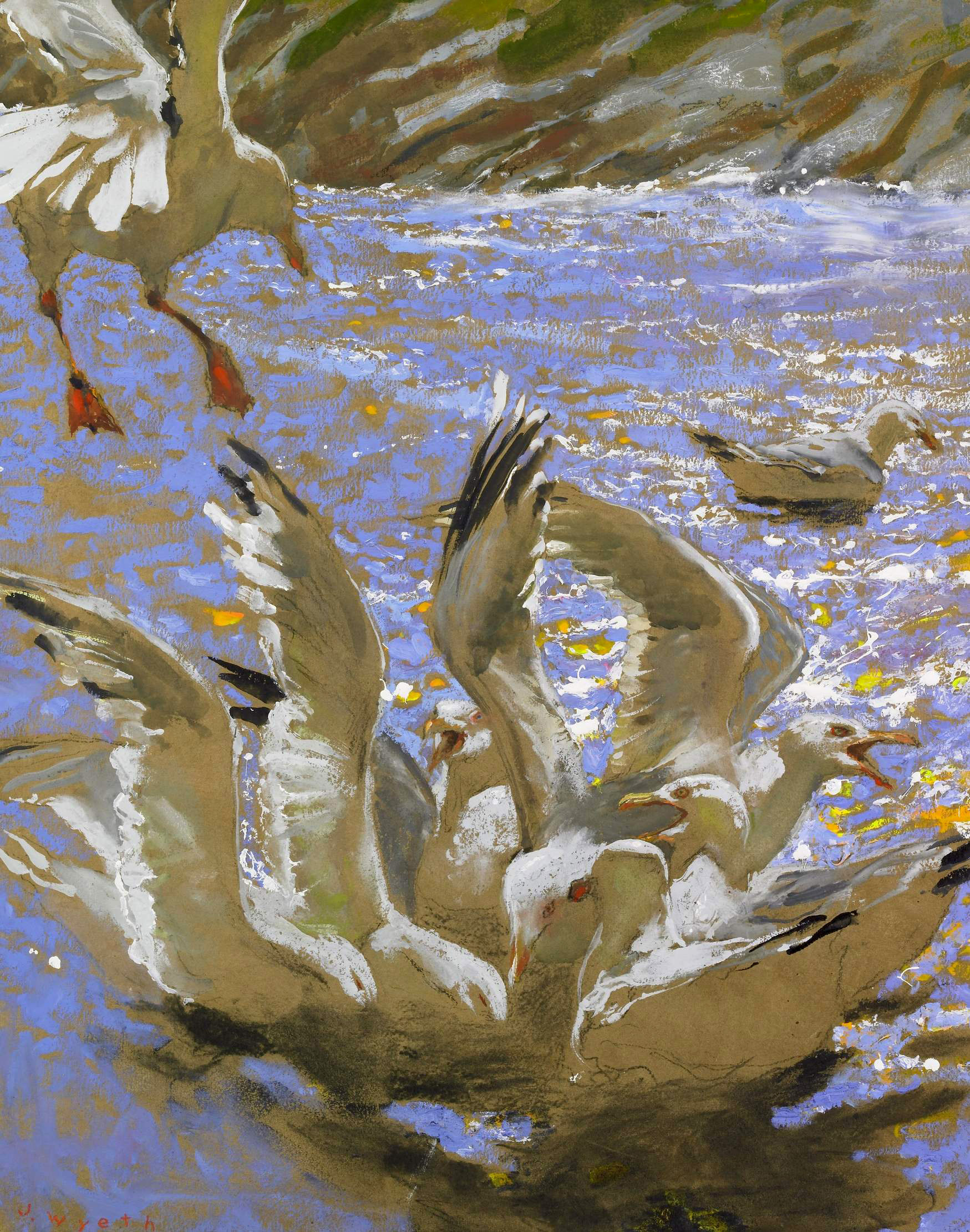 杰米·怀斯油画,水彩高清图集 美国当代写实绘画参考jpg大图素材