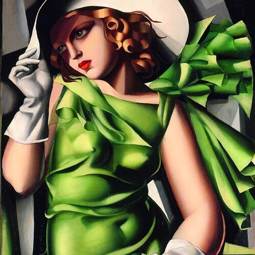 塔玛拉德兰陂卡Tamara De Lempicka油画素描高清大图绘画临摹素材