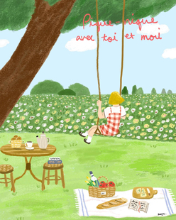 插画手稿作品集 Ins风格 JPG图片学画临摹素材 Mojopin 韩国画家