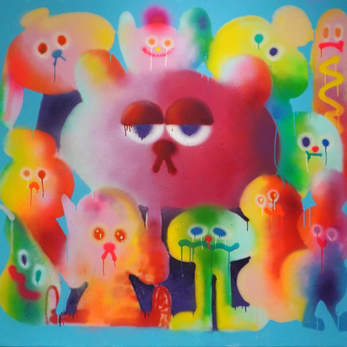 乔恩·伯格曼Jon Burgerman即兴插画涂鸦现代绘画大图临摹素材