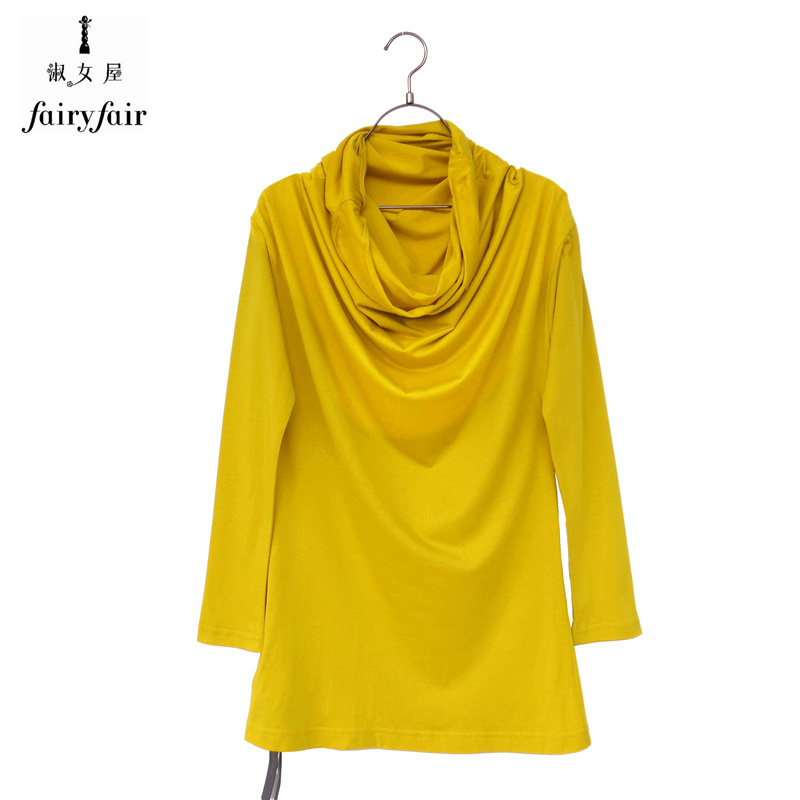 春秋款棉莫代尔女百搭长袖T恤衫