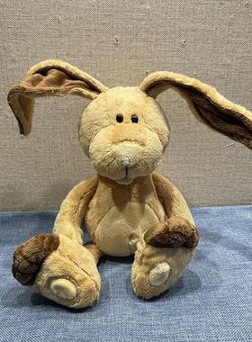 仿真NICI森林动物公仔大牙兔子短尾袋鼠毛驴披着羊皮的狼毛绒玩具