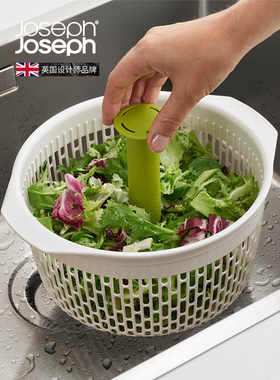 英国Joseph Joseph 旋转脱水沥水器 蔬菜甩水器 洗菜沥水篮 20185