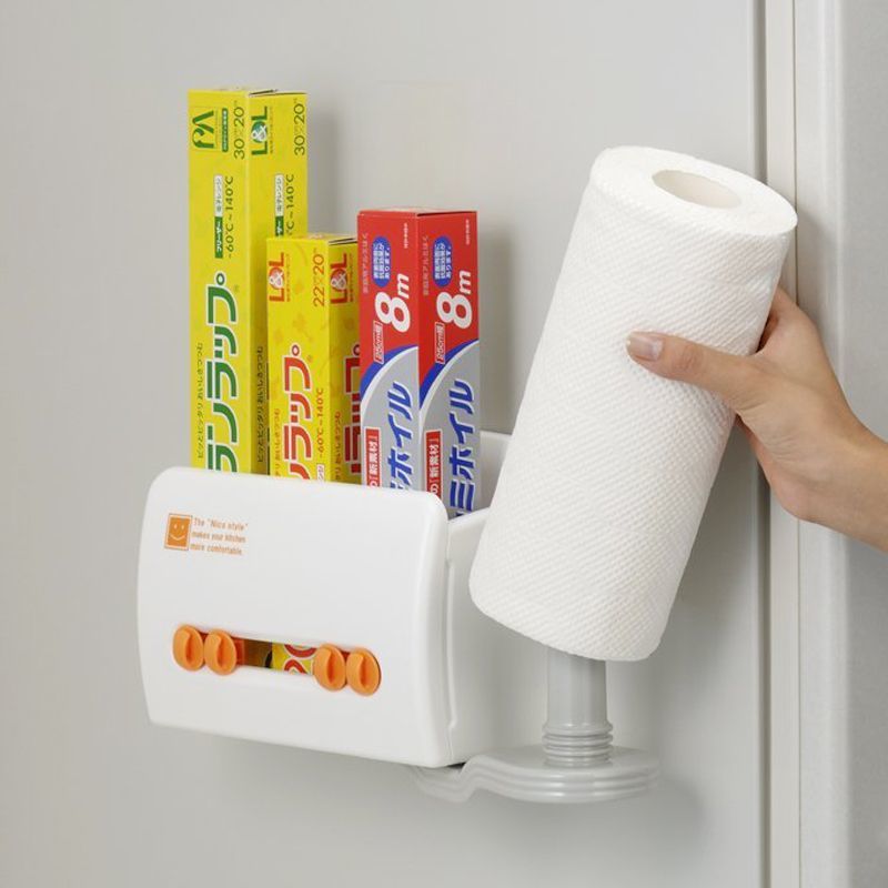 日本正品Inomata双磁铁双吸盘厨房置物架沥水碗碟挂钩收纳架