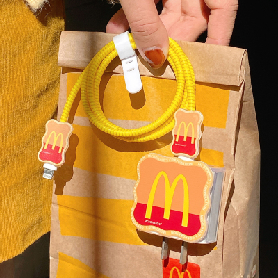 适用 苹果40w数据线保护套17充电器头promax手机防折断iPhone16