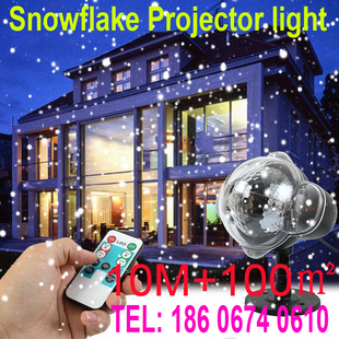 Projector Lights Snow Christmas Laser Snowflake Moving Lamps