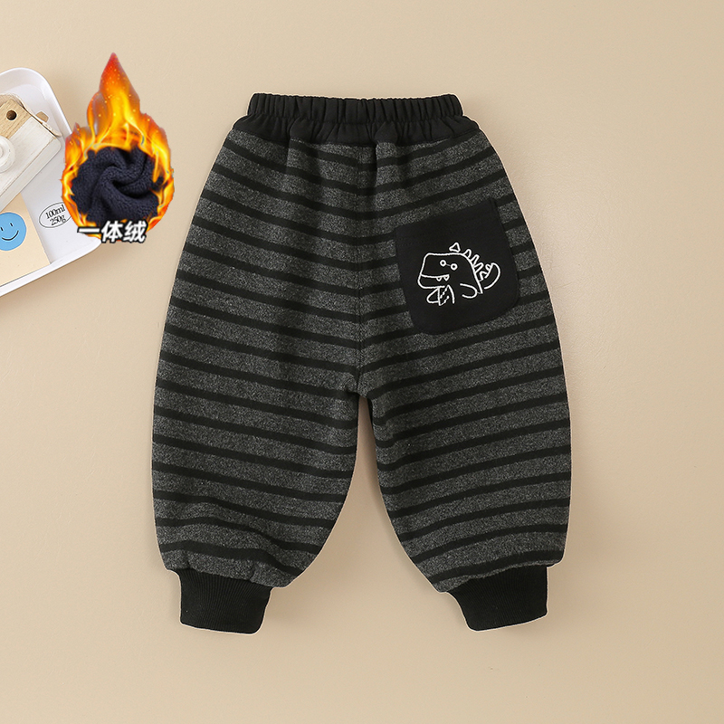 儿童裤子加绒休闲裤2025新款