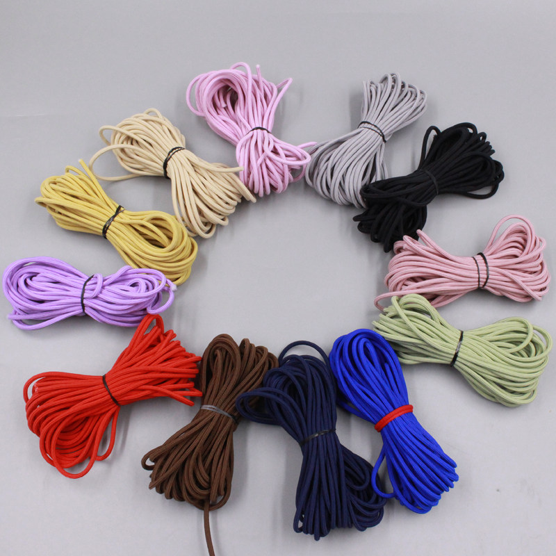 diy手工编织橡皮筋头绳发圈材料高弹力自己制作发绳基础配件弹性