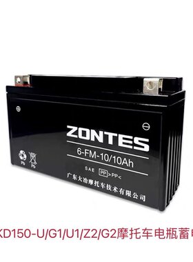 启典原厂KD150-U/G1/U1/Z2/G2电瓶胶体电池摩托车电瓶10A蓄电池