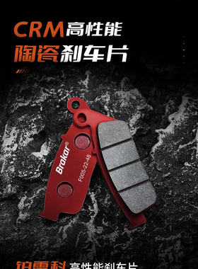 Brakar铂雷科宗申赛科龙RT3刹车片SR300T ZS250T-3B陶瓷碟刹片