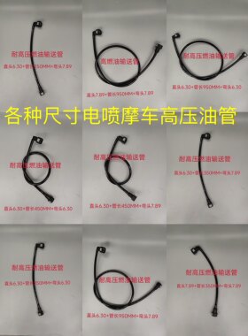 电喷踏板摩托车高压油管喷油器