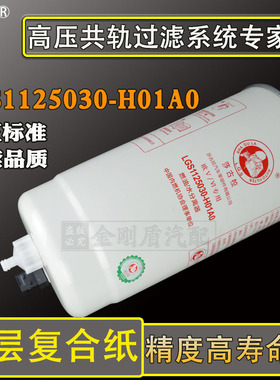 FS53052东风天龙旗舰KX KL龙擎油水分离器1125030-H01A0柴油滤芯