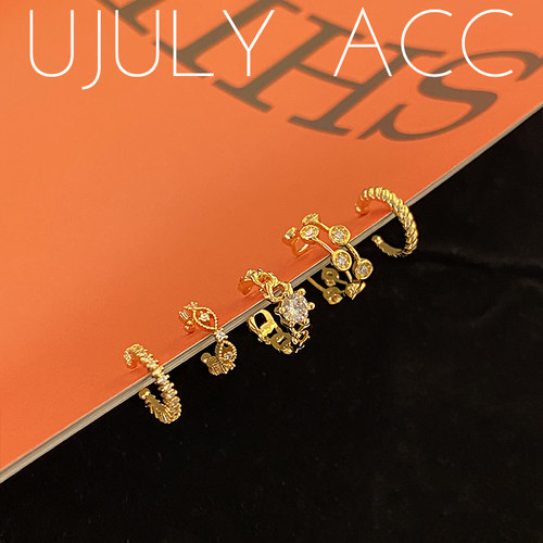 韩国直送时髦个性欧美叠带锆石