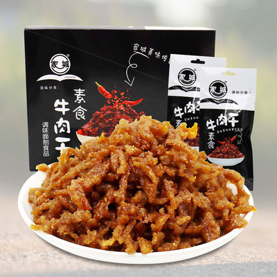 家城牛肉干素食甜辣辣条零食32g