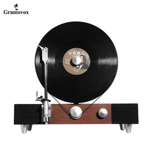 Gramovox格莱美黑胶唱片机蓝牙音响欧式复古留声机客厅家居lp立式