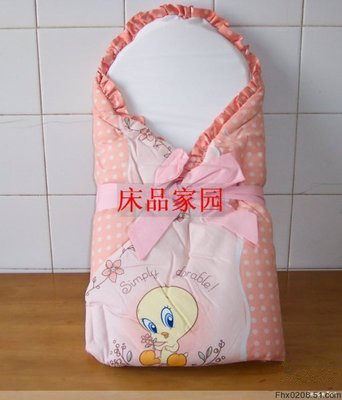 微疵外贸原单出口纯棉全棉印花婴儿抱被新生婴儿夹棉冬用包被子