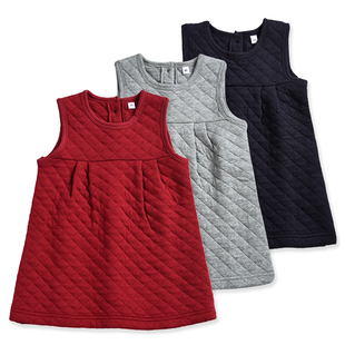 关店清仓28折M儿童原品女童秋冬空气棉背心裙无袖纯棉厚款连衣裙