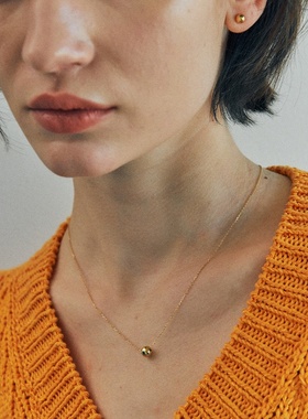 新年转运珠金球锁骨链