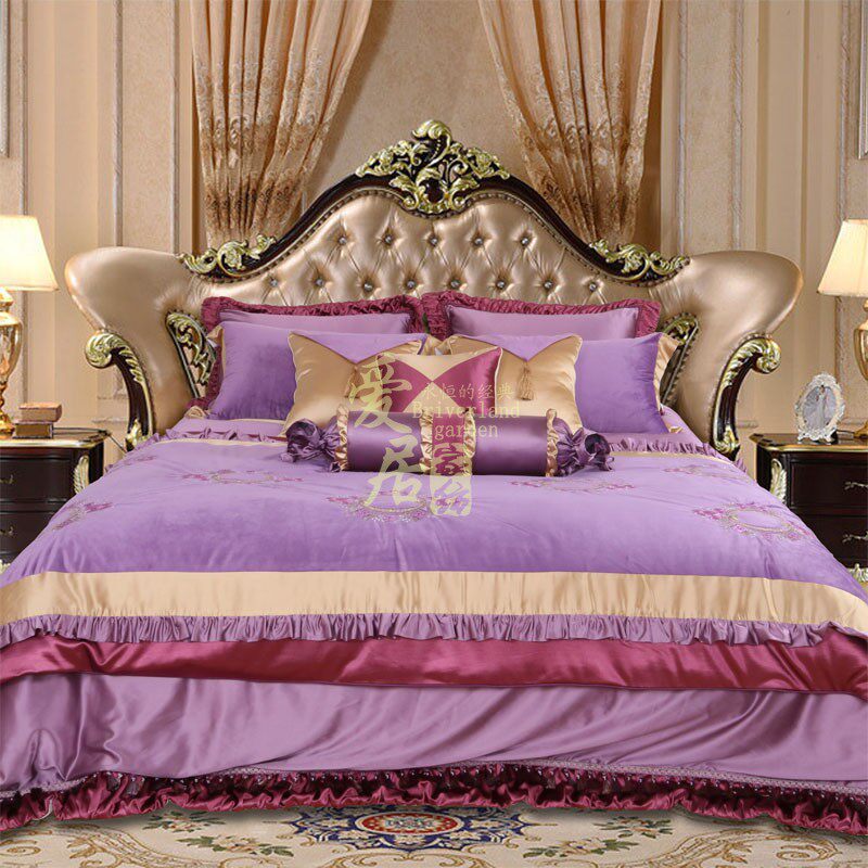 高档欧式婚庆床上用品奢华样板房法式床品多件套装样板间家装定制