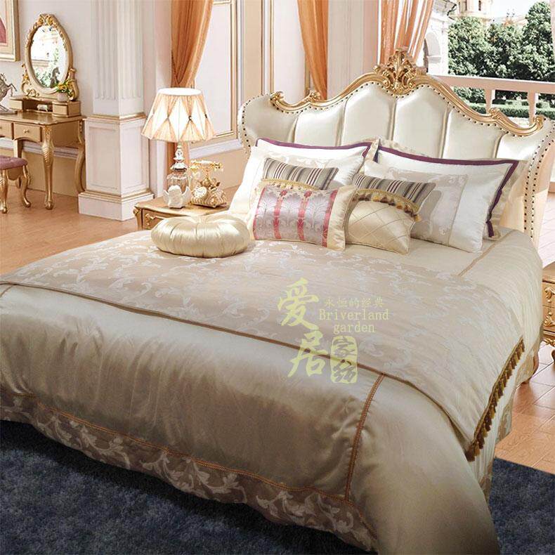 高档欧式床上用品法式样板间多件套装床单家纺豪华样板房床品套装