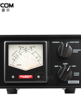 日本钻石 SX240C驻波表功率计 HF-UV宽频驻波表 SWR功率表