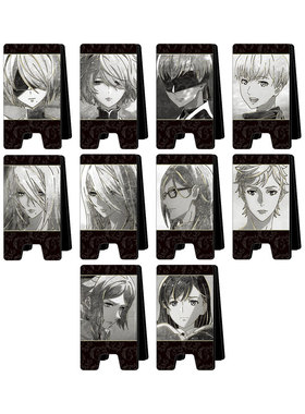 日本代购NieR:Automata尼尔机械纪元Ver1.1a水彩黑白立牌贴纸周边